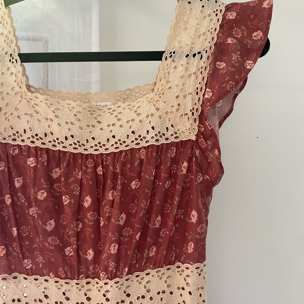 NWOT Christy Dawn Red Oat Straw Dress
